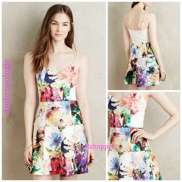 Black Halo Dresses & Skirts - NWT Black Halo for Anthropologie Mini Floral Dress
